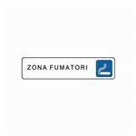 Segnali Adesivi 200X45 Alluminio Zona Fumatori