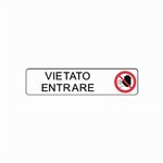 Segnali Adesivi 200X45 Alluminio Vietato Entrare