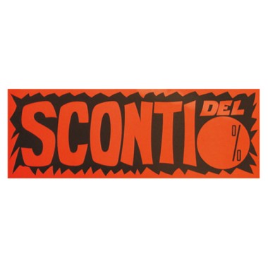 Striscioni in carta 47x16 Sconti 10 pz.