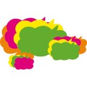 Segnaprezzi fluo a nuvoletta 15x22 25 pz.
