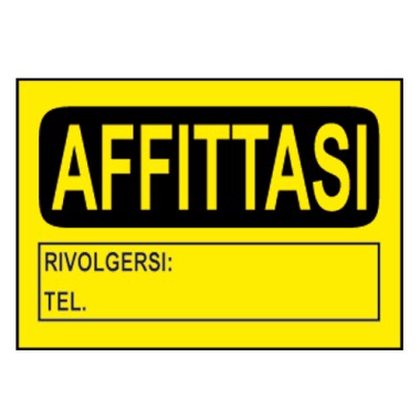 Cartelli affissione PPL Affittasi 23x33 5 pz