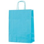 Shopper Monocolore Azzurro 18x07x24 25 pz.