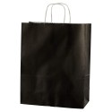 Shopper Monocolore Nero 18x08x24 25 pz.