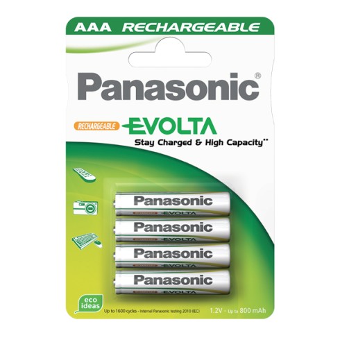 Pile Panasonic Ricaricabili Ministilo 4 pz. HHR-4M