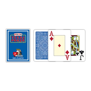 Carte da Gioco Modiano Texas Poker 2 Jumbo Blu