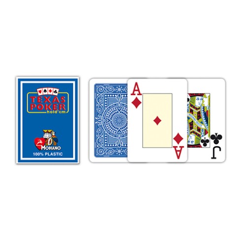 Carte da Gioco Modiano Texas Poker 2 Jumbo Blu