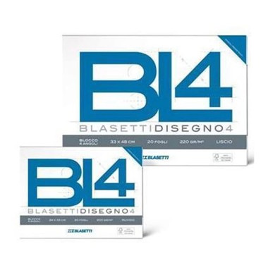 Blocchi Disegno BL4 20 ff 24x33 Lisci 220 gr.