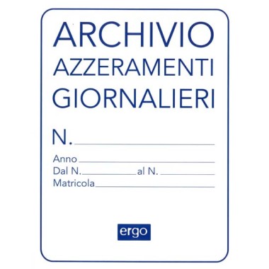 DU Cartellina Azzeramenti Giornalieri 1820AZT00