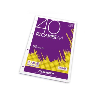 Ricambi 4 fori 80 gr. A4 40 ff  Q 30 pz.