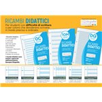 Ricambi 4 fori Didattici A4 40 ff 100 gr.  A