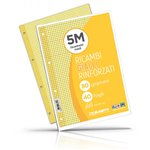 Ricambi 4 fori Rinforzati 80 gr A4 40 f Giallo 5M