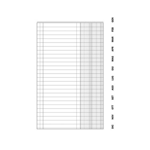 DU Scadenzario Mensile 24x17 spirale 36 ff 134648000