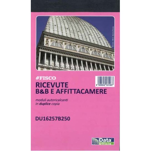 DU Blocco Ricevute B&B e Camere 16