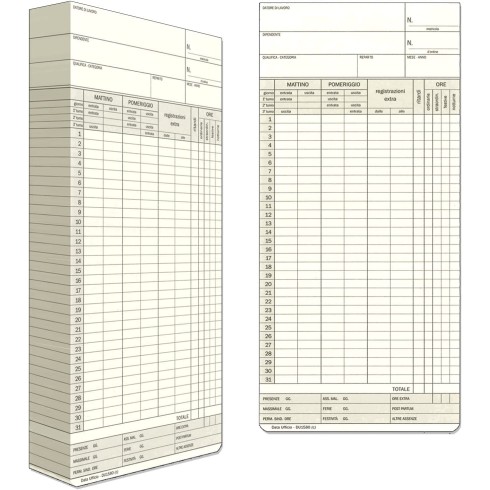 DU Schede Orologio Pres. Mens. 22