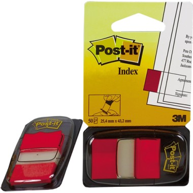 Post-it 3M Index 680- 1 Rosso