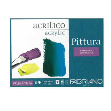 Blocchi Fabriano Acrilico Collato 30x40 10 ff 400Gr