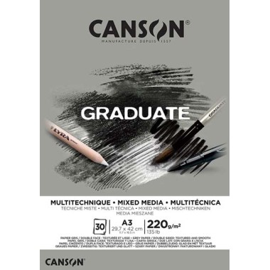 Blocchi Canson Graduate Mix 372 A3 30F 220 gr.