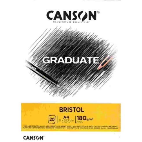 Blocchi Canson Graduate Bristol A4 20F 180 gr.