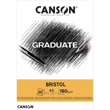 Blocchi Canson Graduate Bristol A3 20F 180 gr.