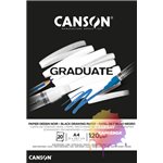 Blocchi Canson Graduate Black A4 20F 120 gr.
