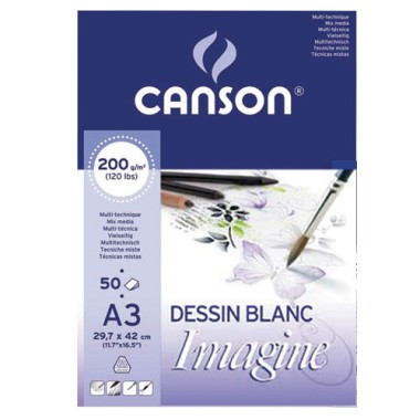 Blocchi Canson Imagine Bianchi 50 ff 200 gr. A3