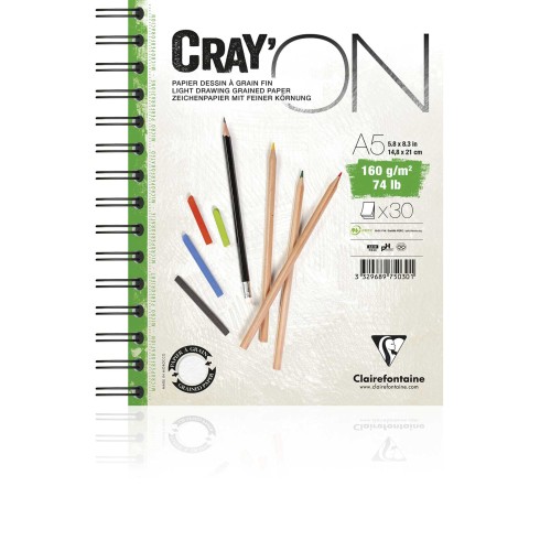 Blocchi Claire Fontaine Cray'On Spir A5 30 F 160G