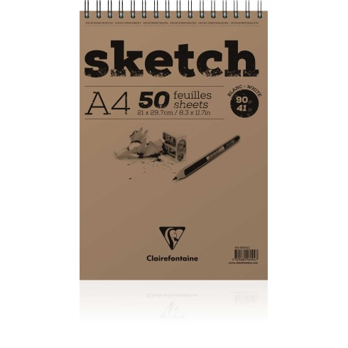 Blocchi Claire Fontaine Sketch Avorio A4 100 F 90G