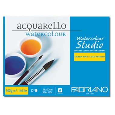 Blocchi Fabriano Watercolor Coll. 1 24x32 12F 300Gr