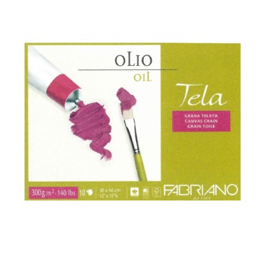 Blocchi Fabriano Olio Tela 24x32 10 ff 300 Gr.