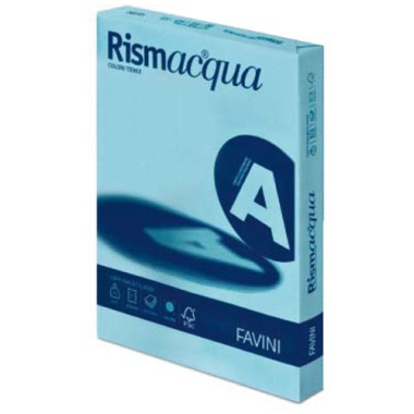 Carta Rismacqua gr.200 A4 125 ff Celeste 08