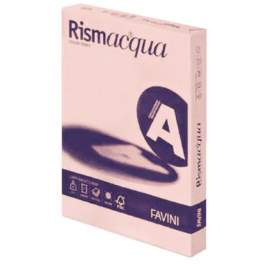 Carta Rismacqua gr. 90 A4 300 ff Salmone 05