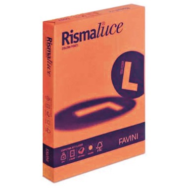 Carta Rismaluce gr.200 A4 125 ff Arancio 56