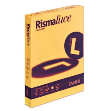 Carta Rismaluce gr.200 A4 125 ff Giallo Oro 52