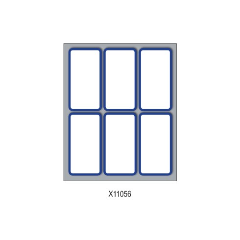 Etichette con bordo 70x37 10x60 pz. Bianco