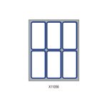 Etichette con bordo 70x37 10x60 pz. Bianco