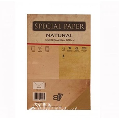 Buste Bapi Natural Savana 12x18 120 gr. 25 pz.