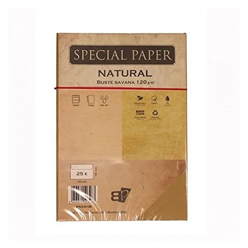Buste Bapi Natural Savana 16x23 120 gr. 25 pz.
