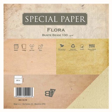 Buste Bapi Flora Beige 17x17 130 gr. 25 pz.