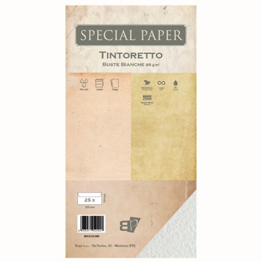 Buste Bapi Tintoretto Bianco 11x22 95 gr. 25 pz.