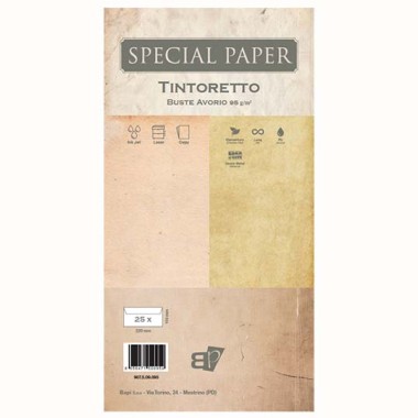 Buste Bapi Tintoretto Avorio 11x22 95 gr. 25 pz.