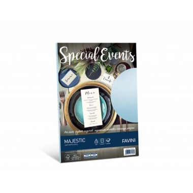 Carta Special Event 250 gr. A4 Azzurro 10 ff