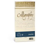 Buste Calligraphy Lino 11x22 Bianco 25 pz.