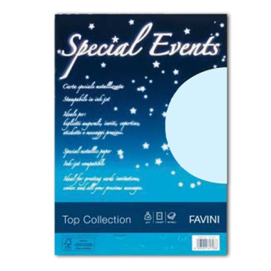 Carta Special Event 120 gr. Azzurro A4 20 ff