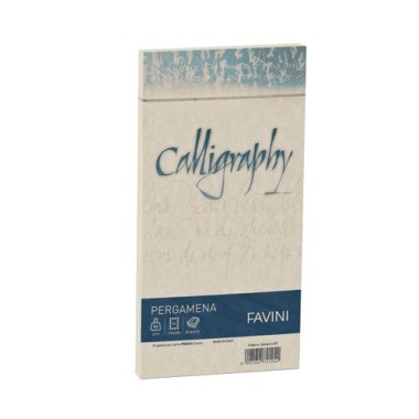 Buste Calligraphy Pergamena 11x23 25 pz. Crema