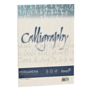 Carta Calligraphy Pergamena 190 gr. 50 ff Naturale