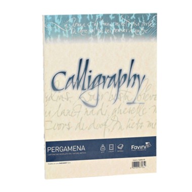 Carta Calligraphy Pergamena  90 gr. 50 ff Crema