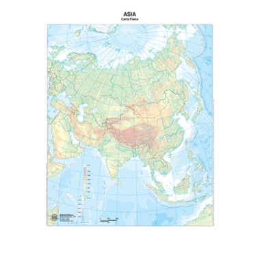 Cartine Geografiche A3 Mute Asia 20 pz.