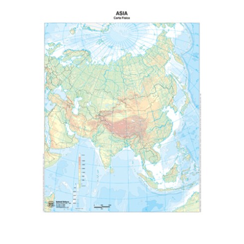 Cartine Geografiche A3 Mute Asia 20 pz.