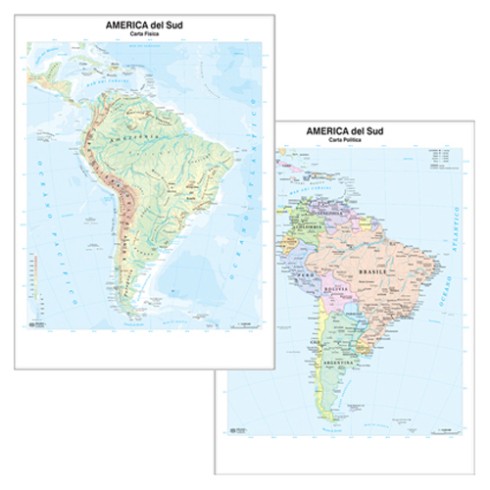 Carte Geografiche Murali Belletti America S.