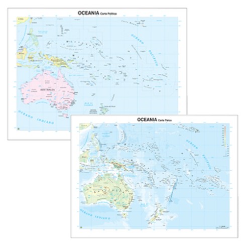 Carte Geografiche Murali Belletti Oceania